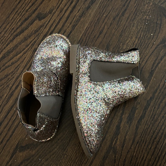Crewcuts Glittery Gold Kids Dress Shoes - Picture 4 of 4